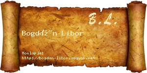 Bogdán Libor névjegykártya